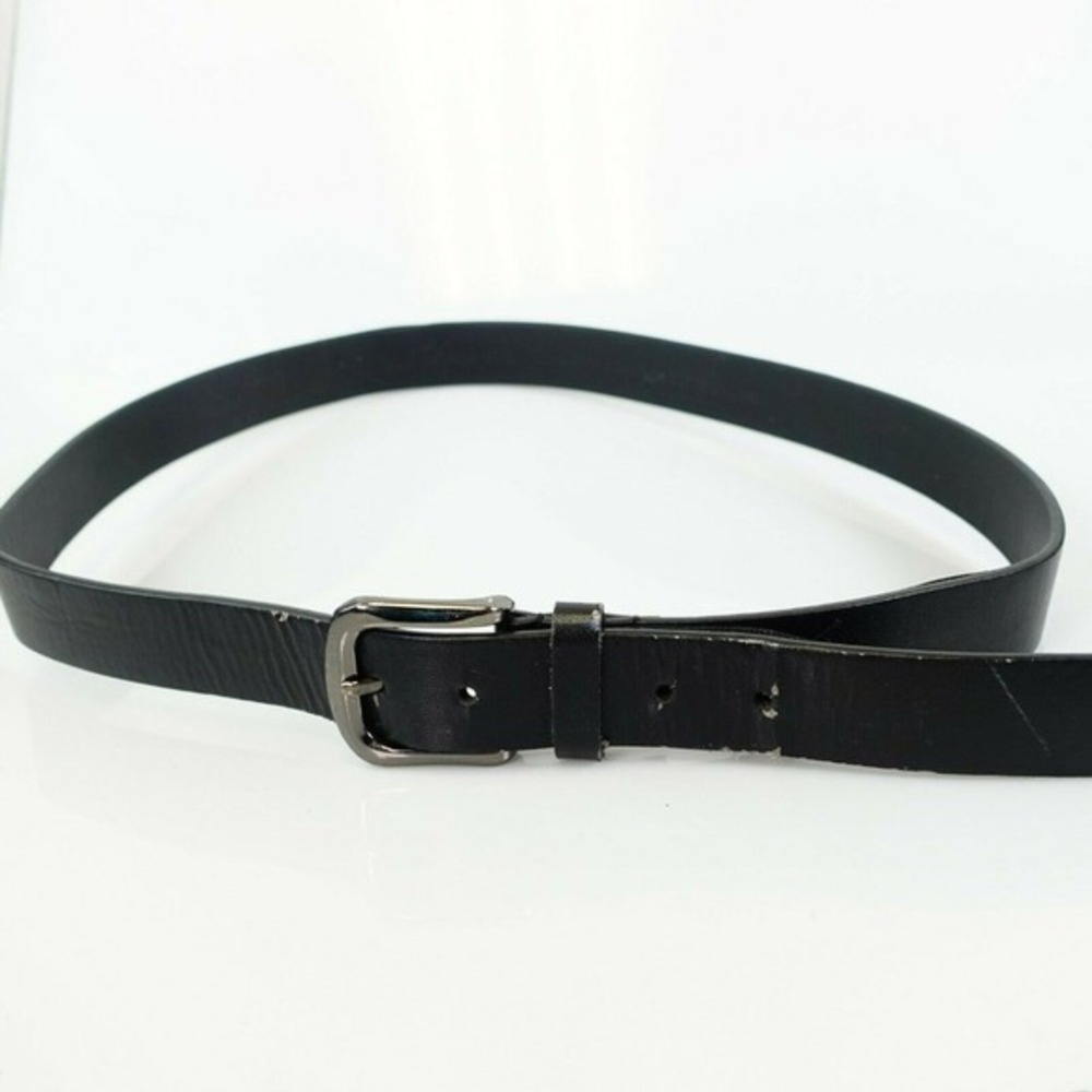 Classic Genuine Leather Belt Mens 40 Black Indie Office BEVERLY HILLS Polo Club